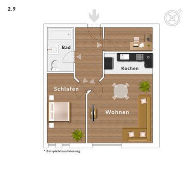Wohnung 2.9 - 2. OG
