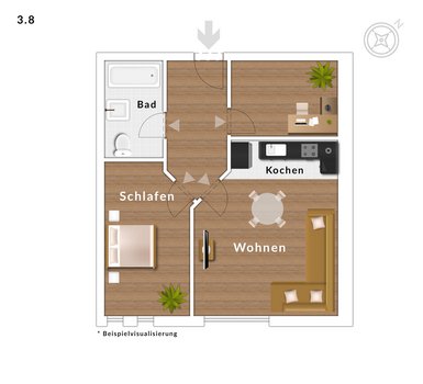 Wohnung 3.8 - 3. OG